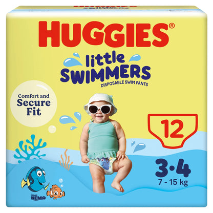 Little Swimmers Size 3-4 Disposable by HUGGIES
