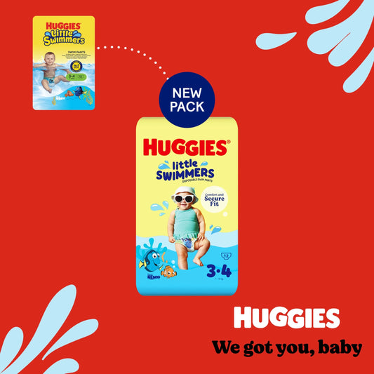 Little Swimmers Size 3-4 Disposable by HUGGIES