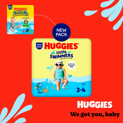 Little Swimmers Swim Pants Size 3-4 by HUGGIES