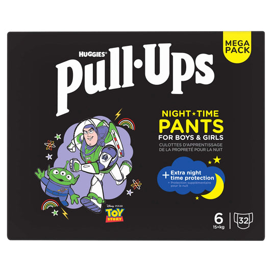 Pull Ups Training Nappy Pants Unisex Night 2-4yr Size6 X32 by HUGGIES