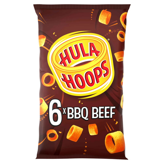 Bbq Beef Multipack Crisps 6x24g by HULA HOOPS