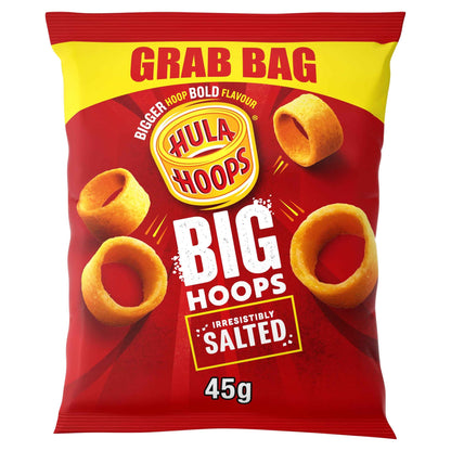 Big Hoops Salted Grab Bag 45g by HULA HOOPS
