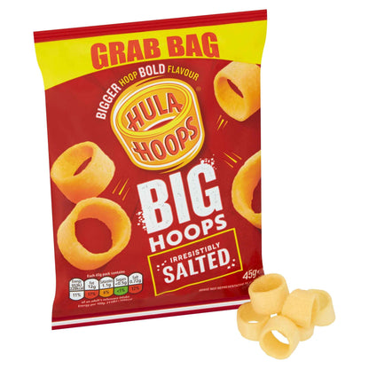 Big Hoops Salted Grab Bag 45g by HULA HOOPS