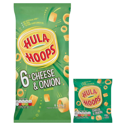 Cheese & Onion Multipack Crisps by HULA HOOPS