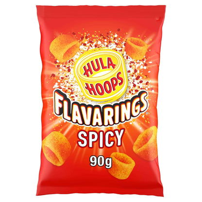 Flavarings Spicy Sharing Crisps 90g by HULA HOOPS