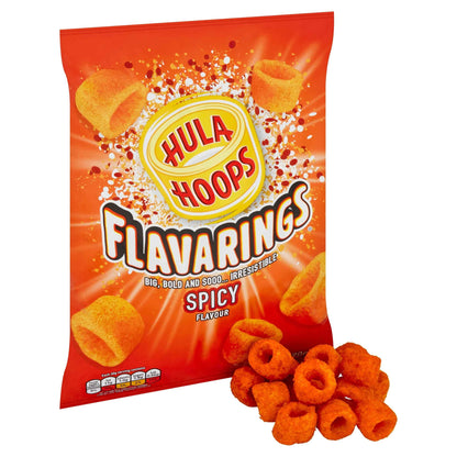 Flavarings Spicy Sharing Crisps 90g by HULA HOOPS