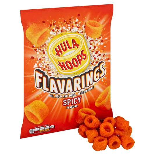 Flavarings Spicy Sharing Crisps 90g by HULA HOOPS