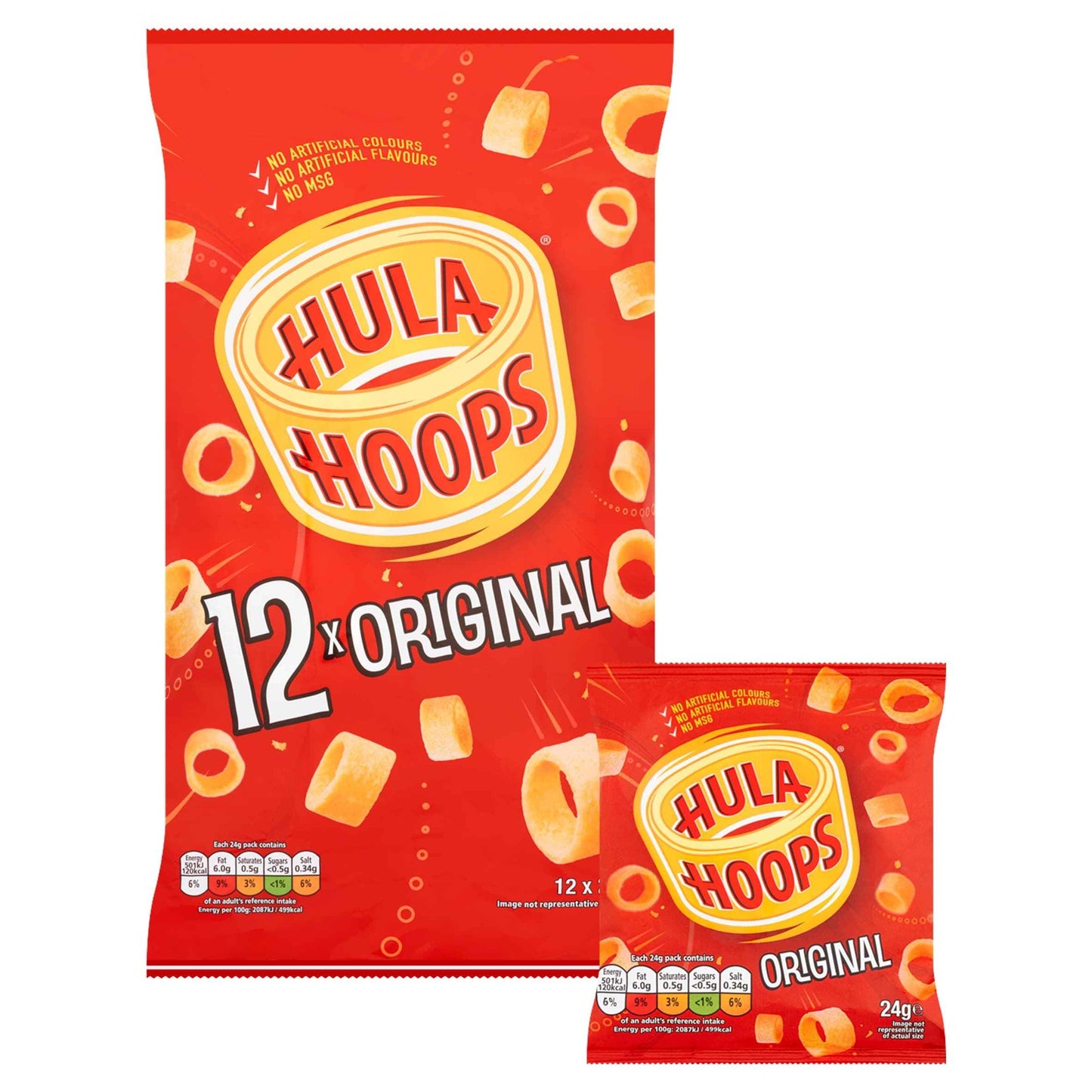 Original Multipack Crisps 12x24g by HULA HOOPS