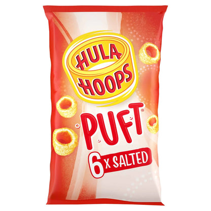 Puft Salted Multipack Crisps 6x15g by HULA HOOPS