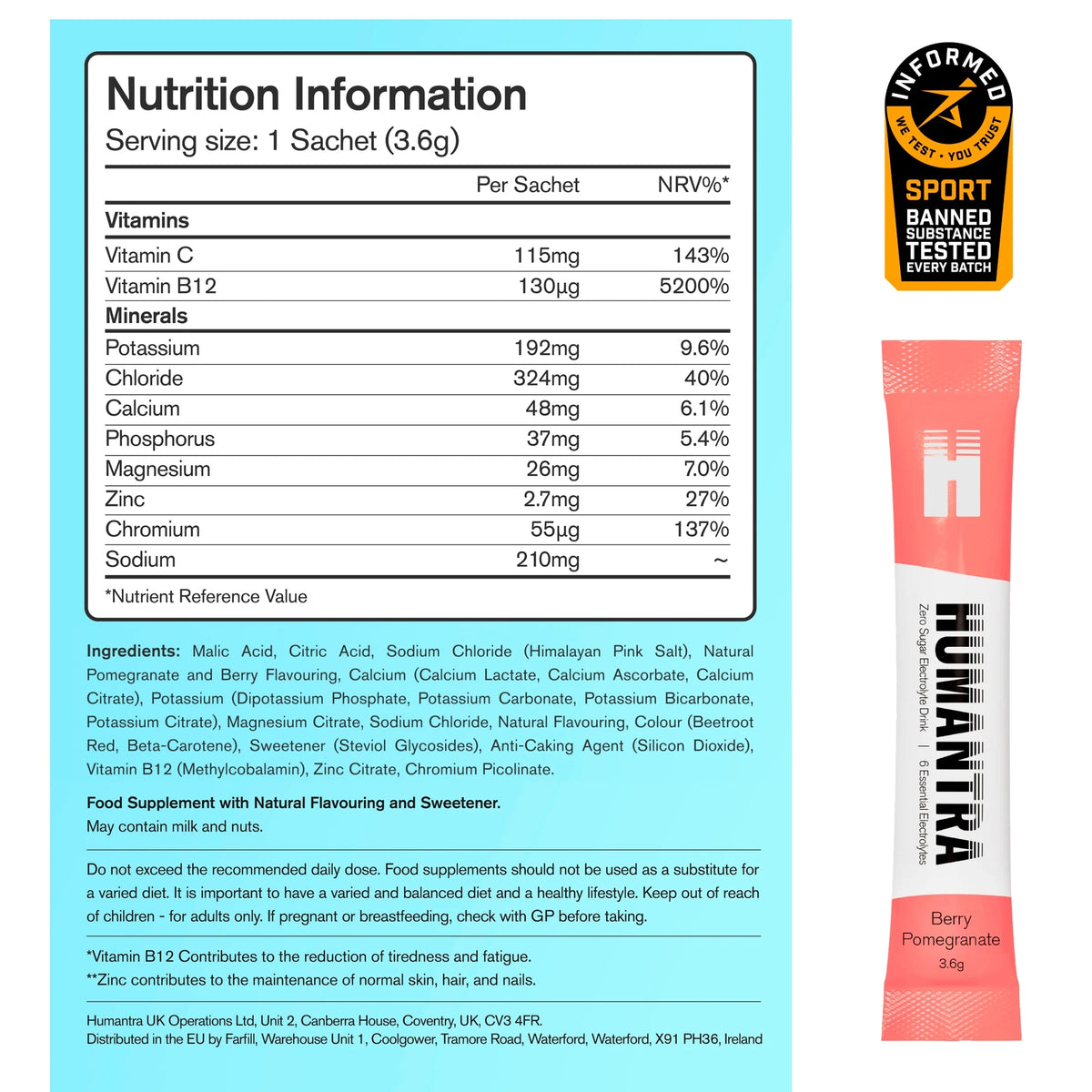 Berry Pomegranate Zero Sugar by HUMANTRA