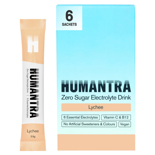 Lychee Zero Sugar Electrolyte Drink by HUMANTRA