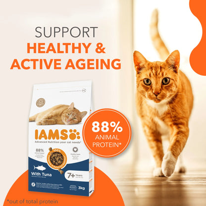 7+ Years Cat Food With Tuna 800g by IAMS at The British Vault