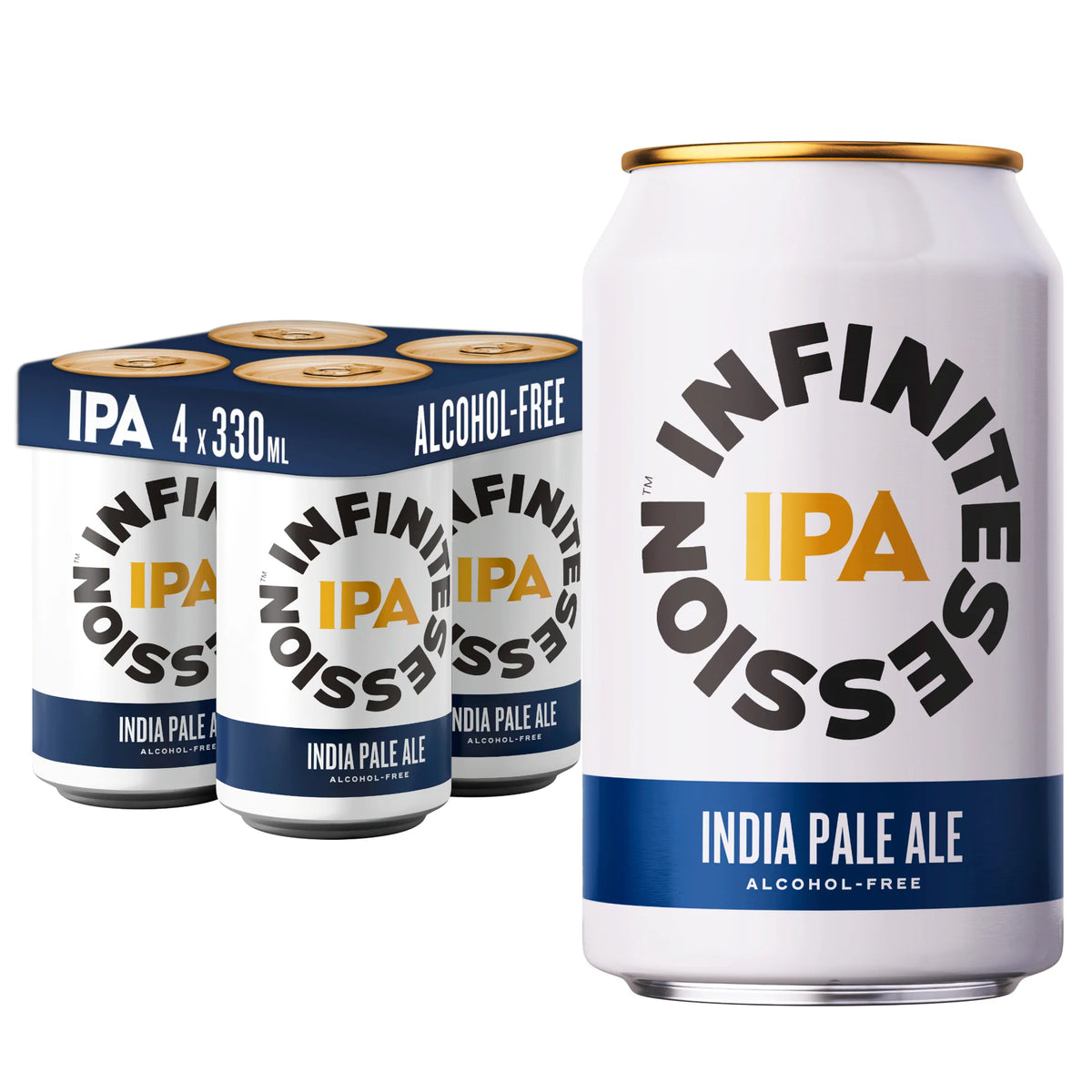 Ipa Alcohol Free Beer 4x330ml by INFINITE SESSION at The British Vault