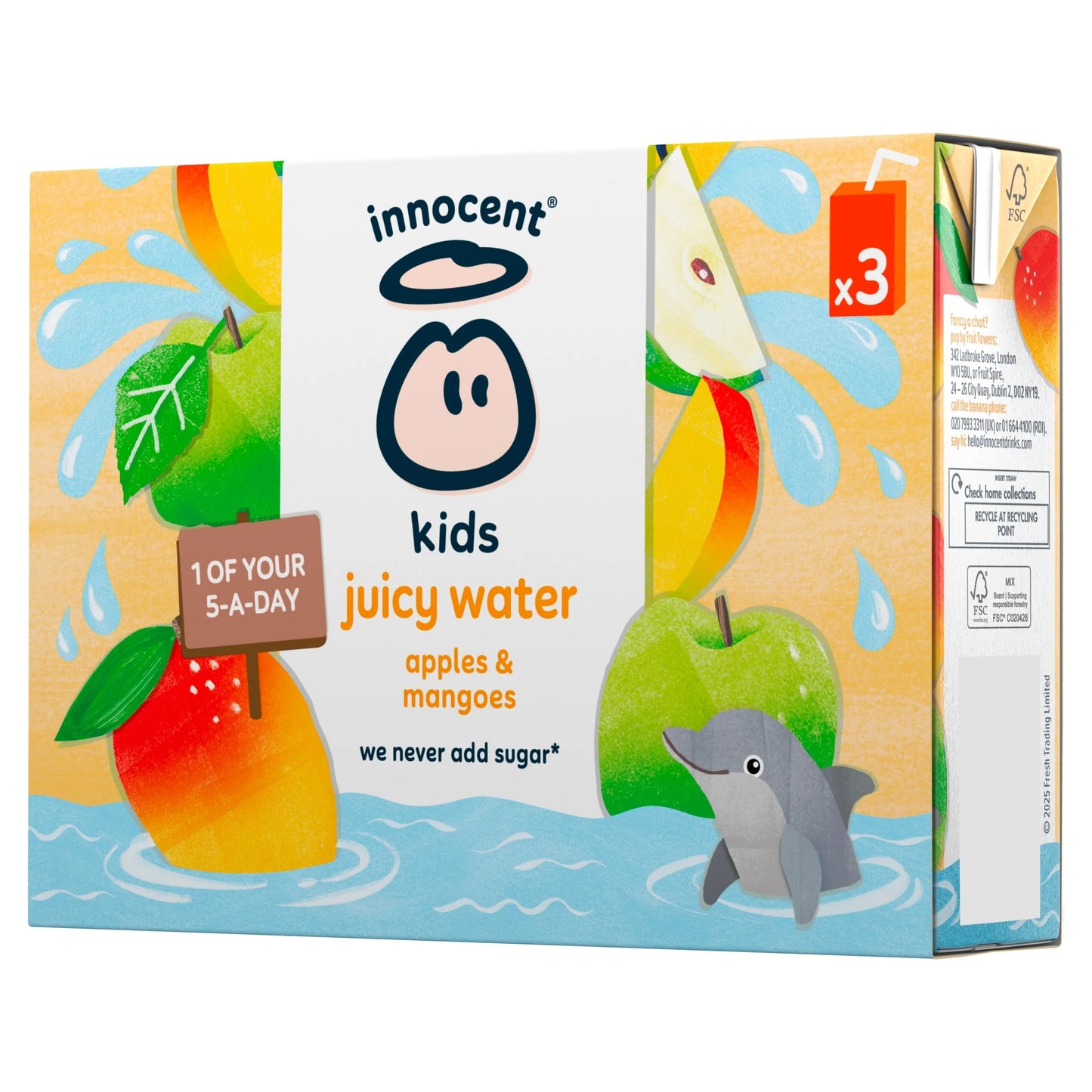 Kids Juicy Water Apple And Mango 3 X by innocent