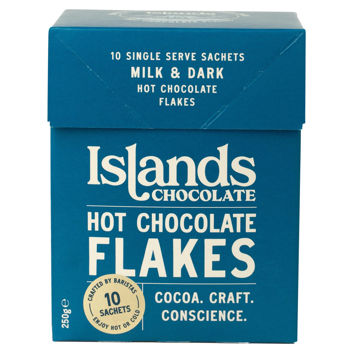 Hot Chocolate Flakes 250g by Islands CHOCOLATE