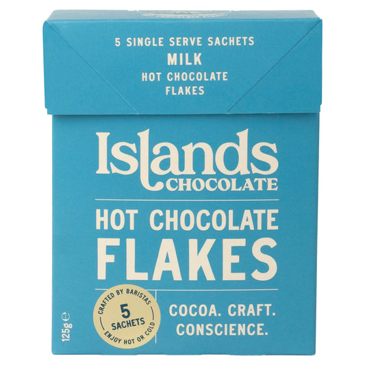Milk Hot Chocolate Flakes by Islands CHOCOLATE