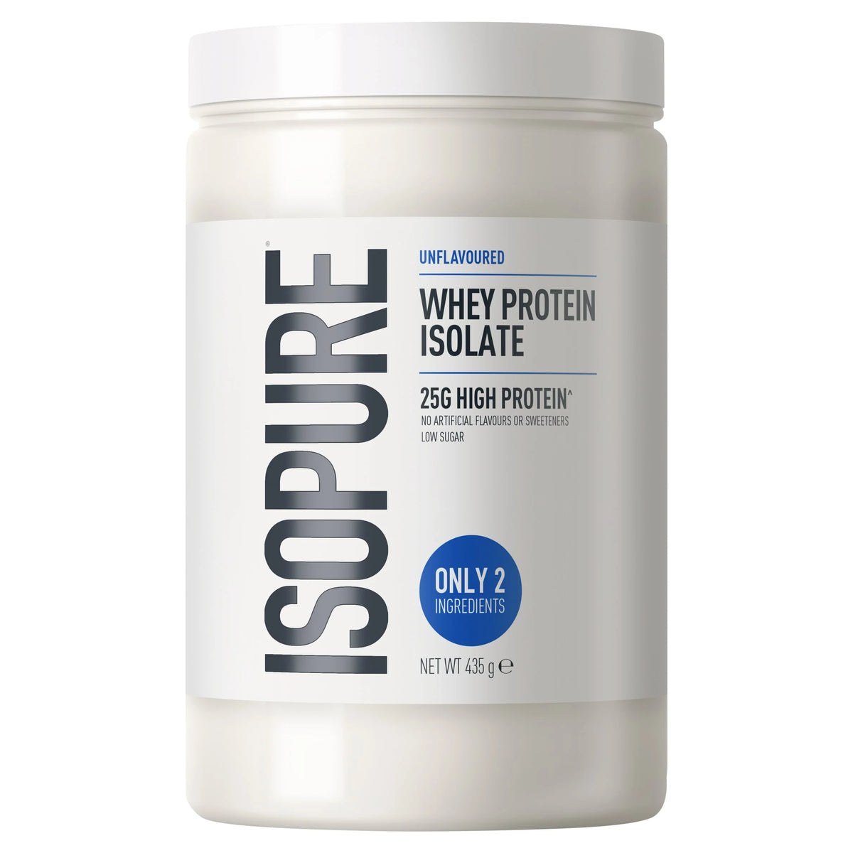 Whey Protein Isolate Unflavoured 435g by ISOPURE