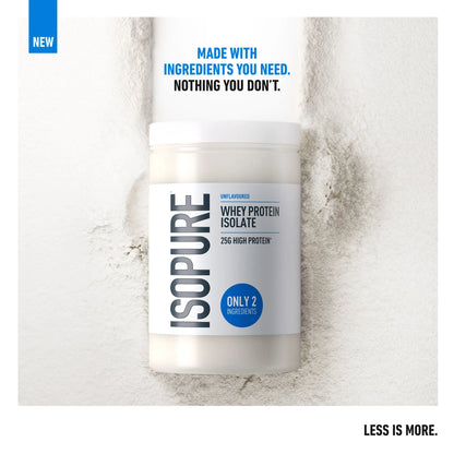 Whey Protein Isolate Unflavoured 435g by ISOPURE