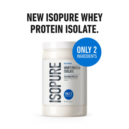 Whey Protein Isolate Unflavoured 435g by ISOPURE