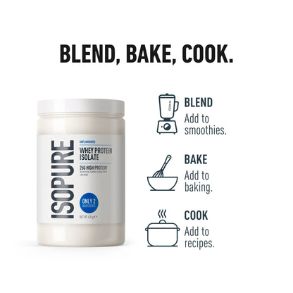 Whey Protein Isolate Unflavoured 435g by ISOPURE