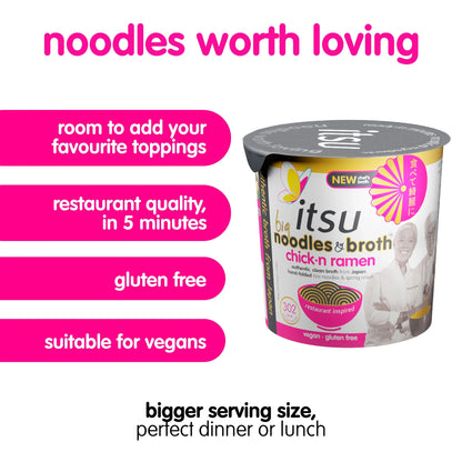Big Chickn Ramen Instant Noodles & Broth by itsu