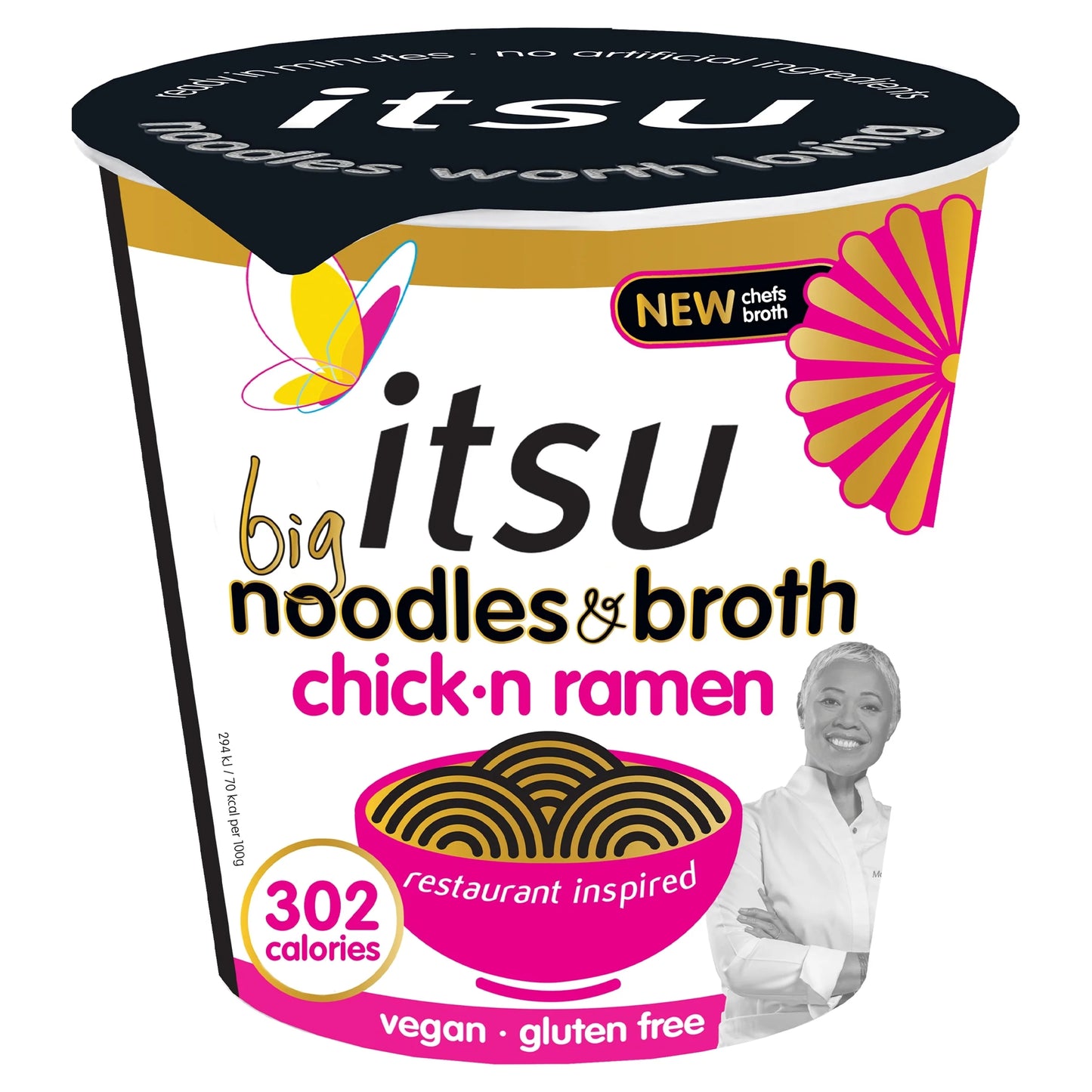 Big Chickn Ramen Noodles & Broth Pot 93g by itsu