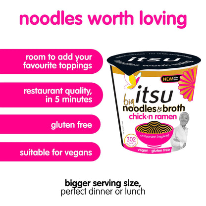 Big Chickn Ramen Noodles & Broth Pot 93g by itsu