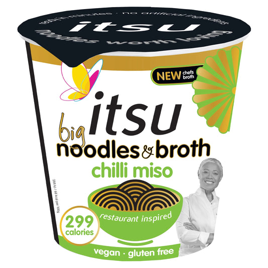 Big Chilli Miso Noodles & Broth Pot 98g by itsu
