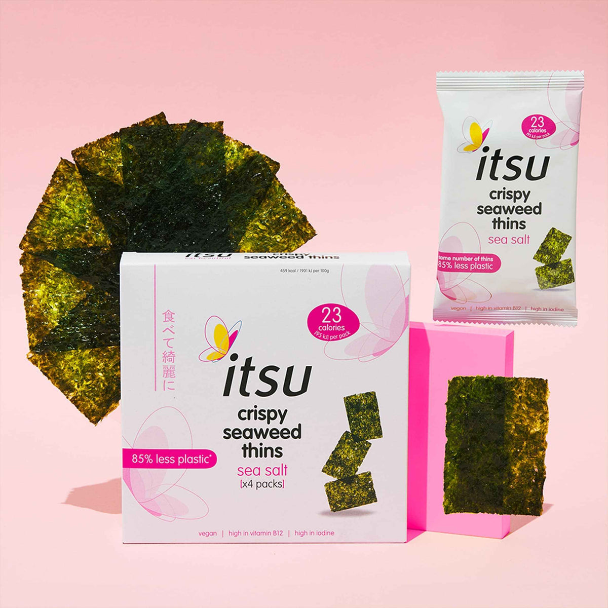 Crispy Seaweed Thins - Sea Salt 4 X 5g by itsu