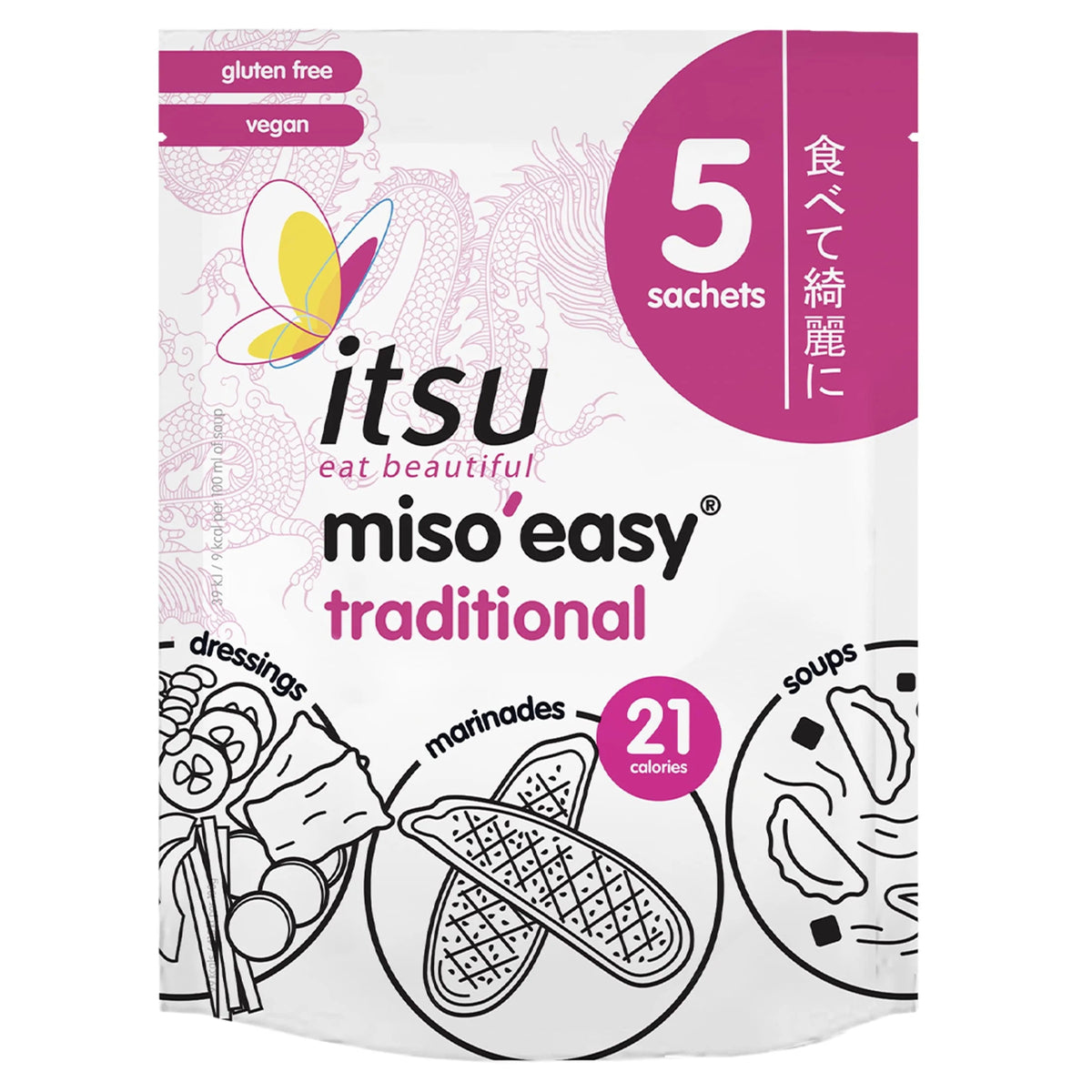 Miso'easy Traditional Miso 5x21g by itsu