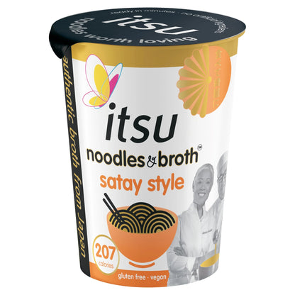 Satay Style Instant Noodles & Broth Pot 66g by itsu