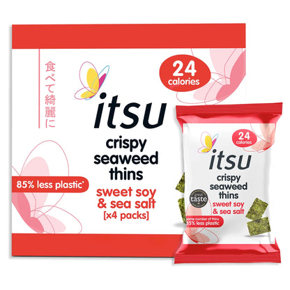 Seaweed Sweet Soy & Sea Salt Thins 4 X 5g by itsu