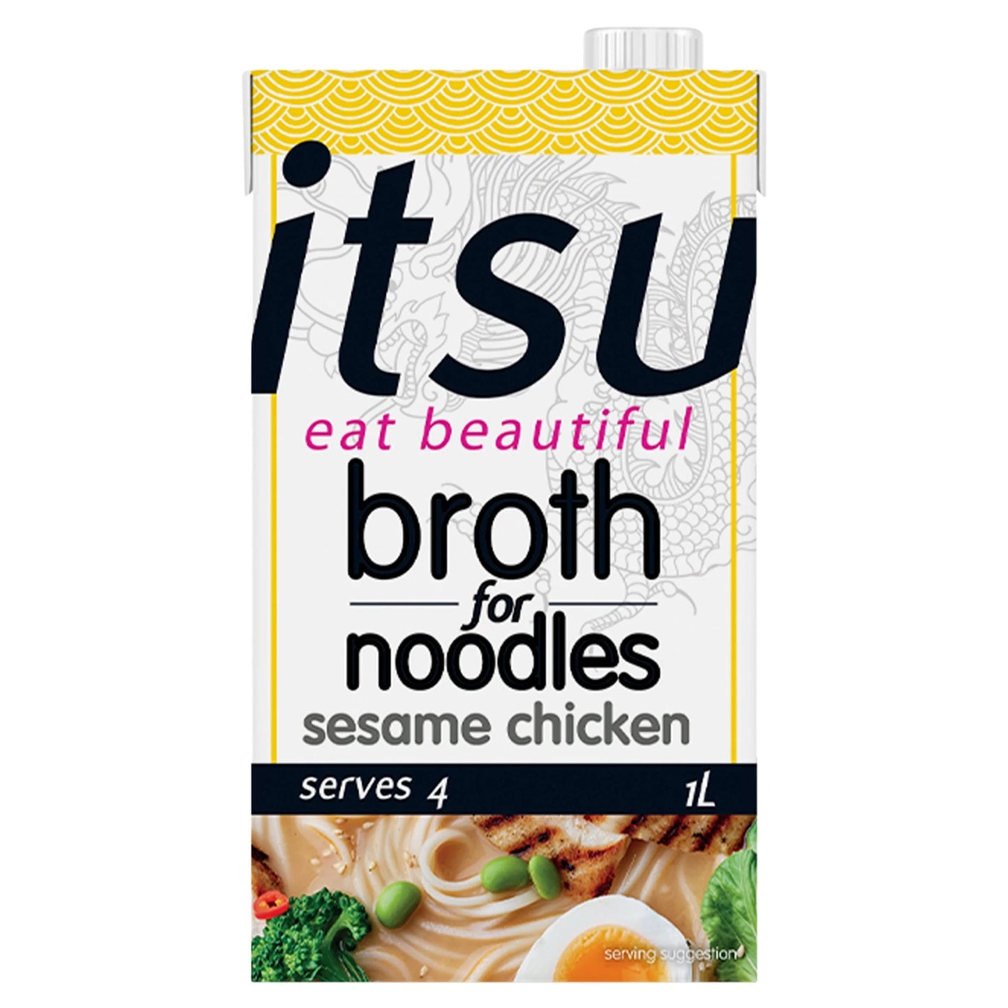 Sesame Chicken Broth For Noodles 1l by itsu