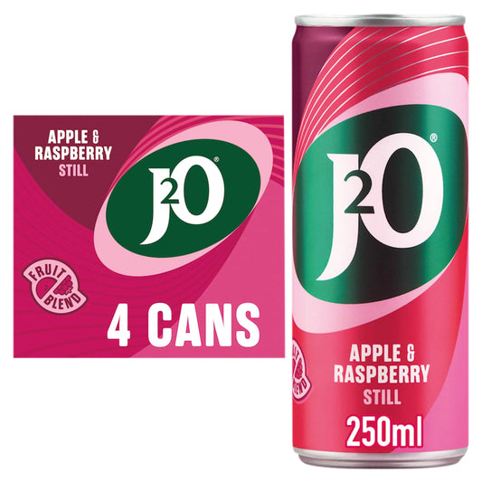 Apple & Raspberry Cans 4 X 250ml by J2O