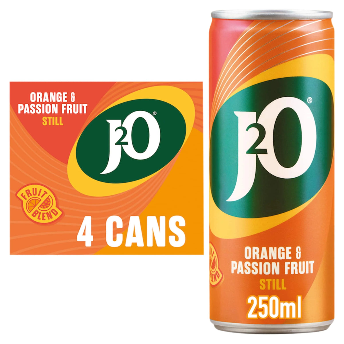 Orange & Passion Fruit 4x250ml by J2O