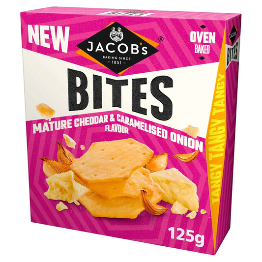 Jacob's Bites Mature Cheddar & Onion Crackers by McVitie's