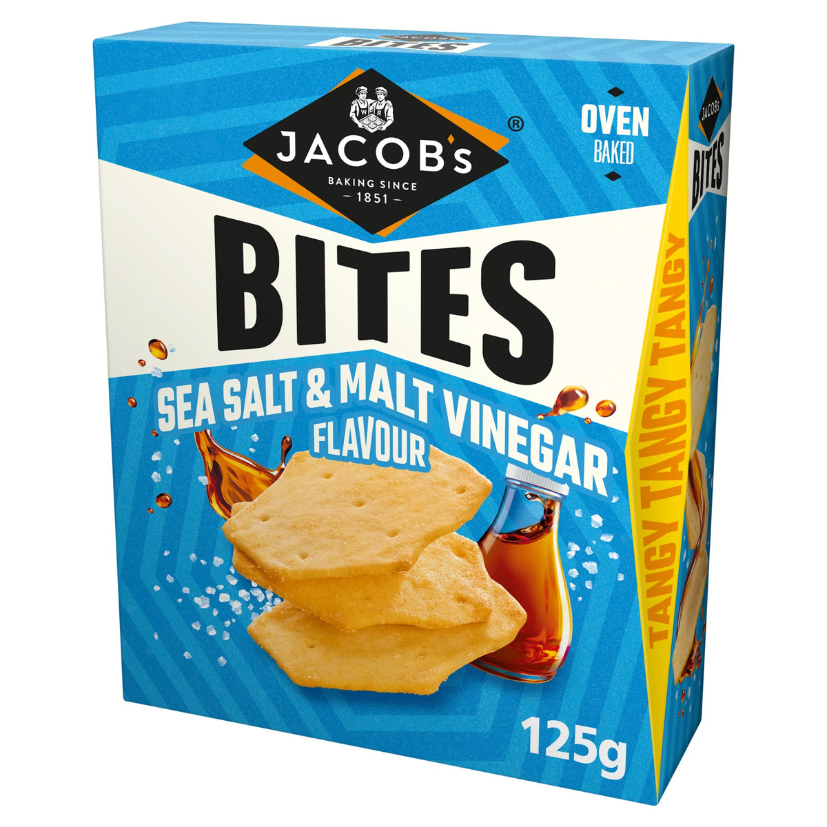 Bites Sea Salt &malt Vinegar 125g by JACOB'S