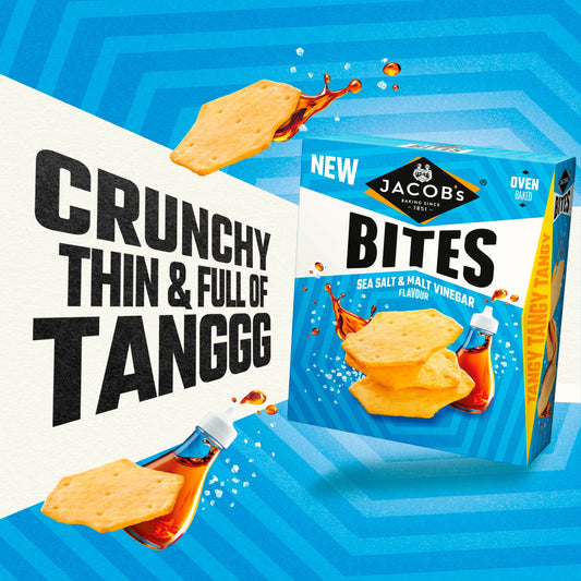Bites Sea Salt &malt Vinegar 125g by JACOB'S