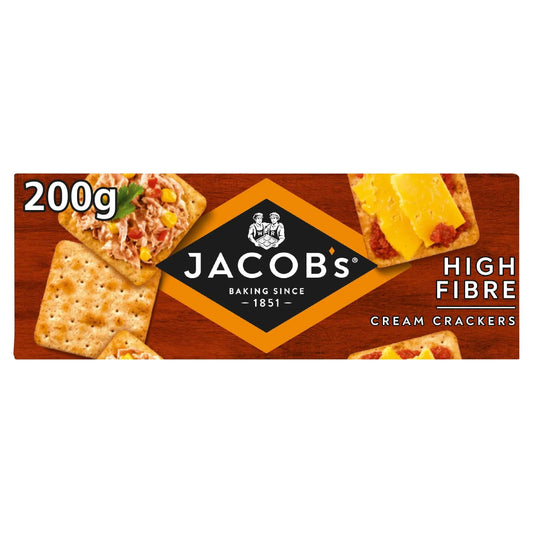 High Fibre Cream Crackers 200g by JACOB'S