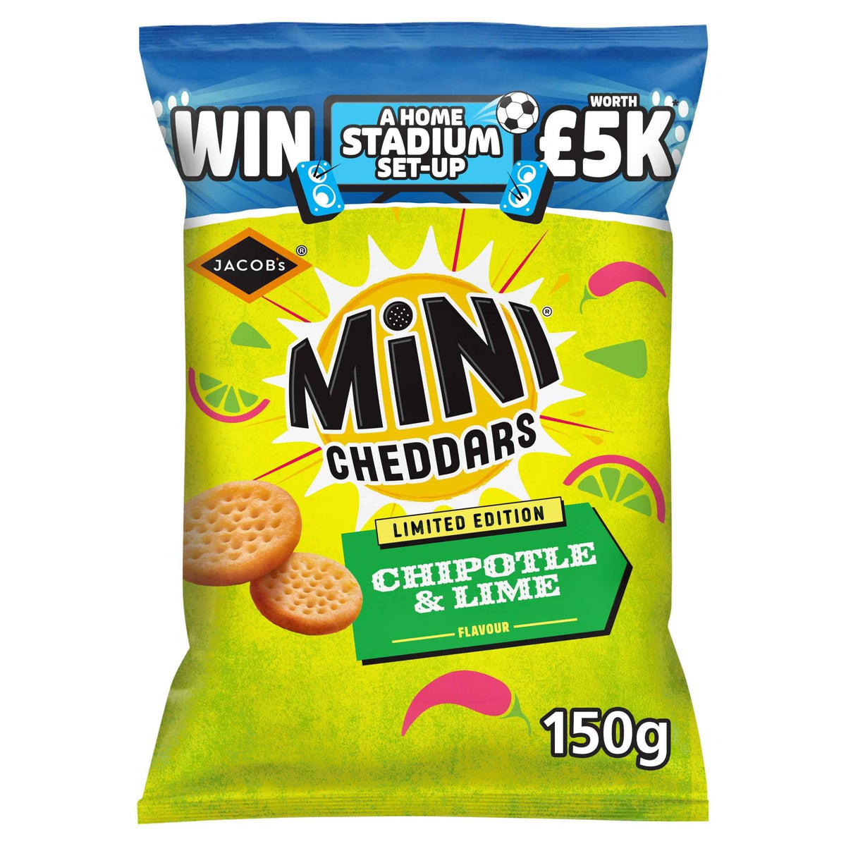 Mini Cheddars Chipotle & Lime Baked by JACOB'S