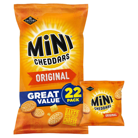 Mini Cheddars - Original 22 Pack 506g by JACOB'S