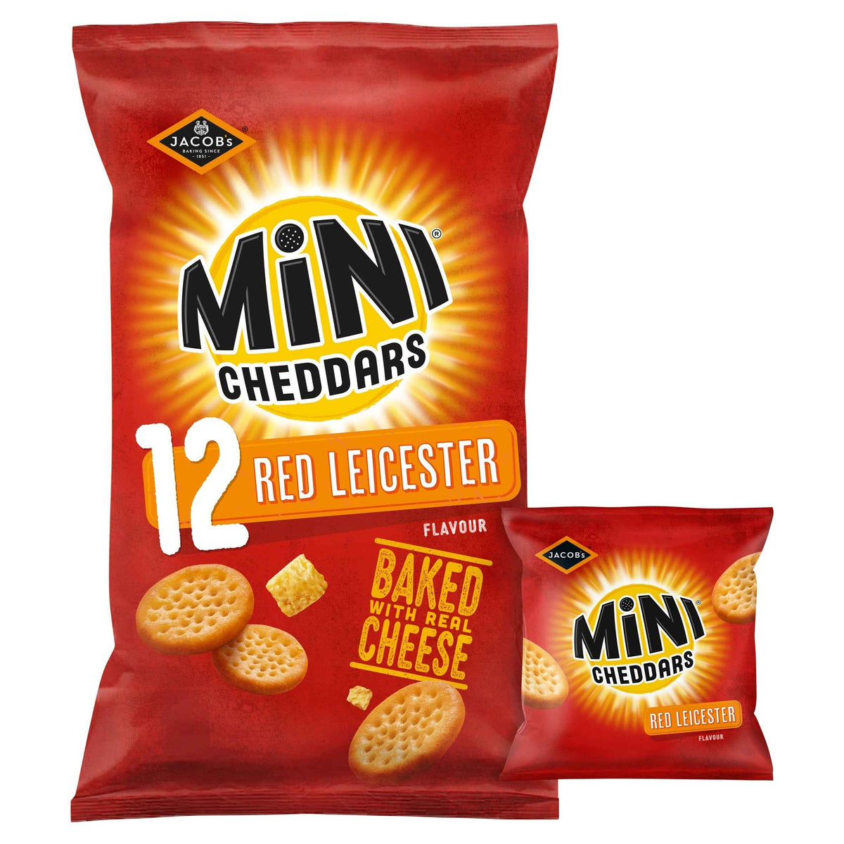 Mini Cheddars Red Leicester Multipack by JACOB'S