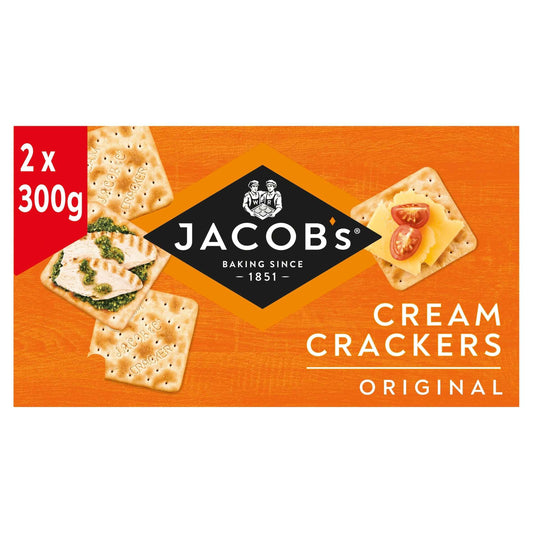 Original Cream Crackers Twin Pack by JACOB'S