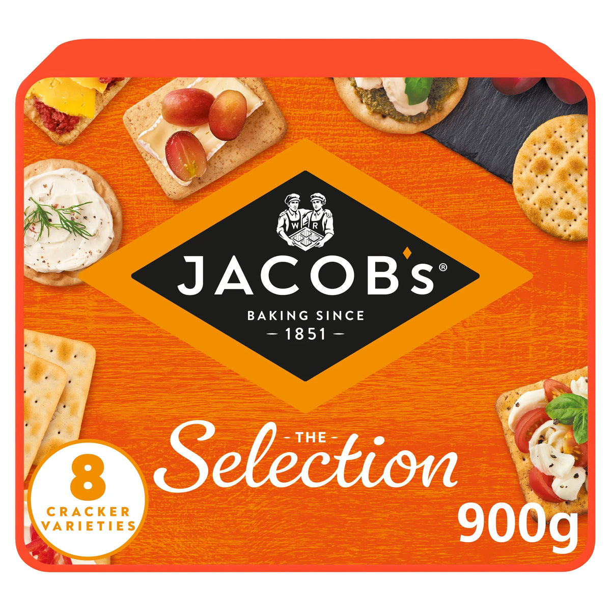 Jacobs Biscuits For Cheese Tub 900g by JACOB'S at The British Vault