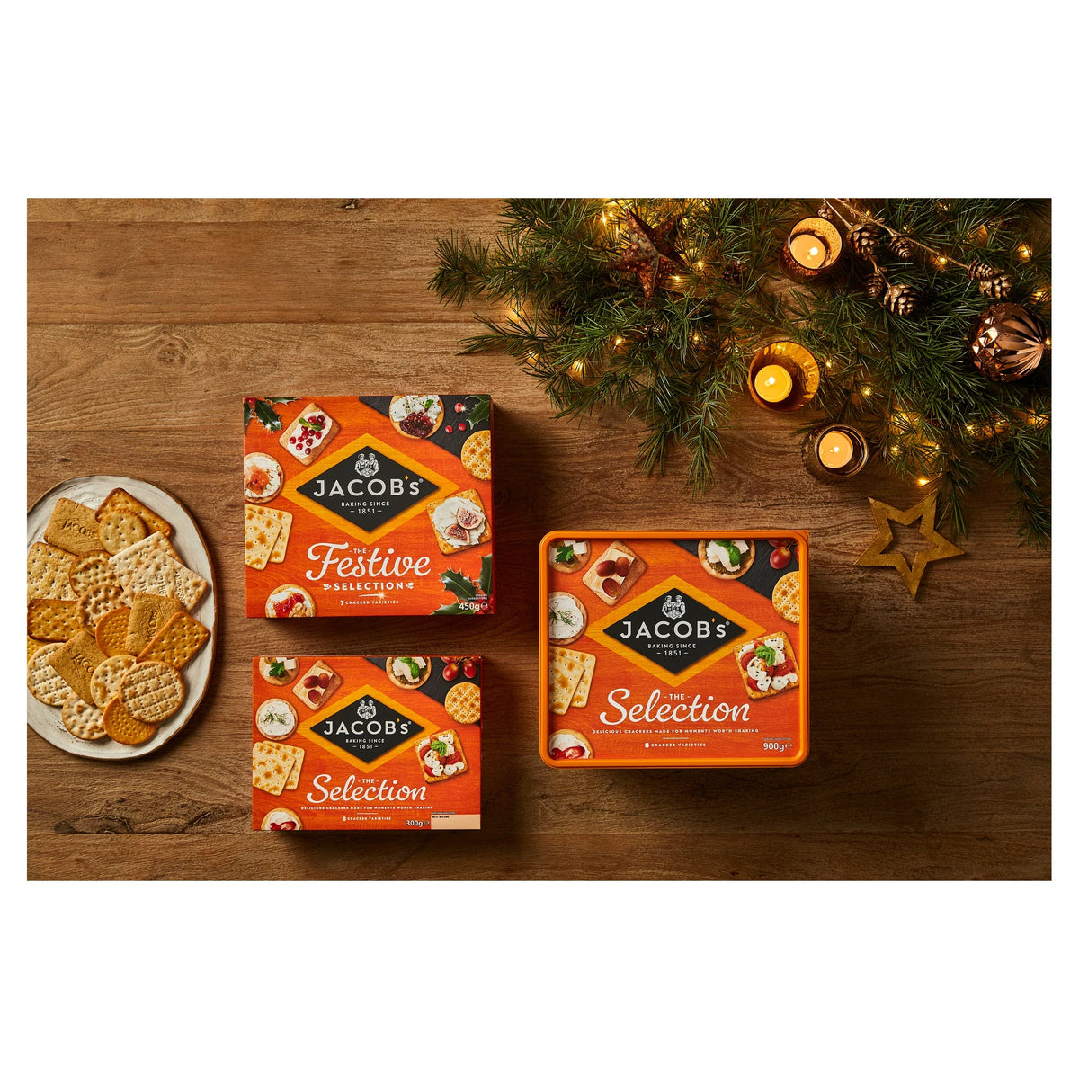 Jacobs Biscuits For Cheese Tub 900g by JACOB'S at The British Vault