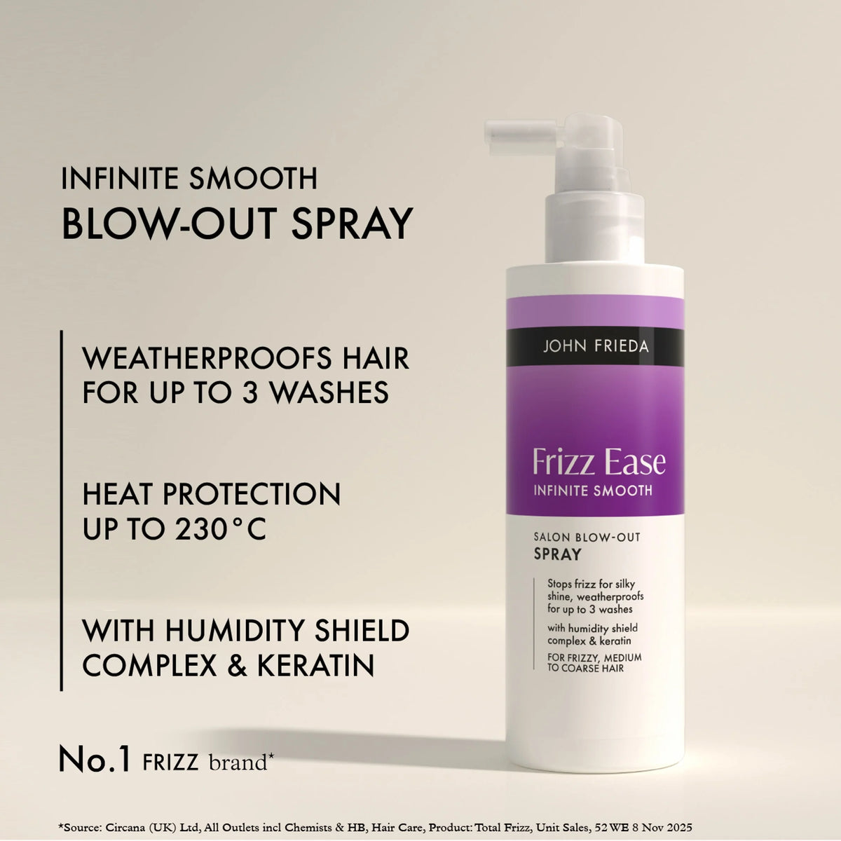 Frizz Ease Infinite Smooth Blow by JOHN FRIEDA
