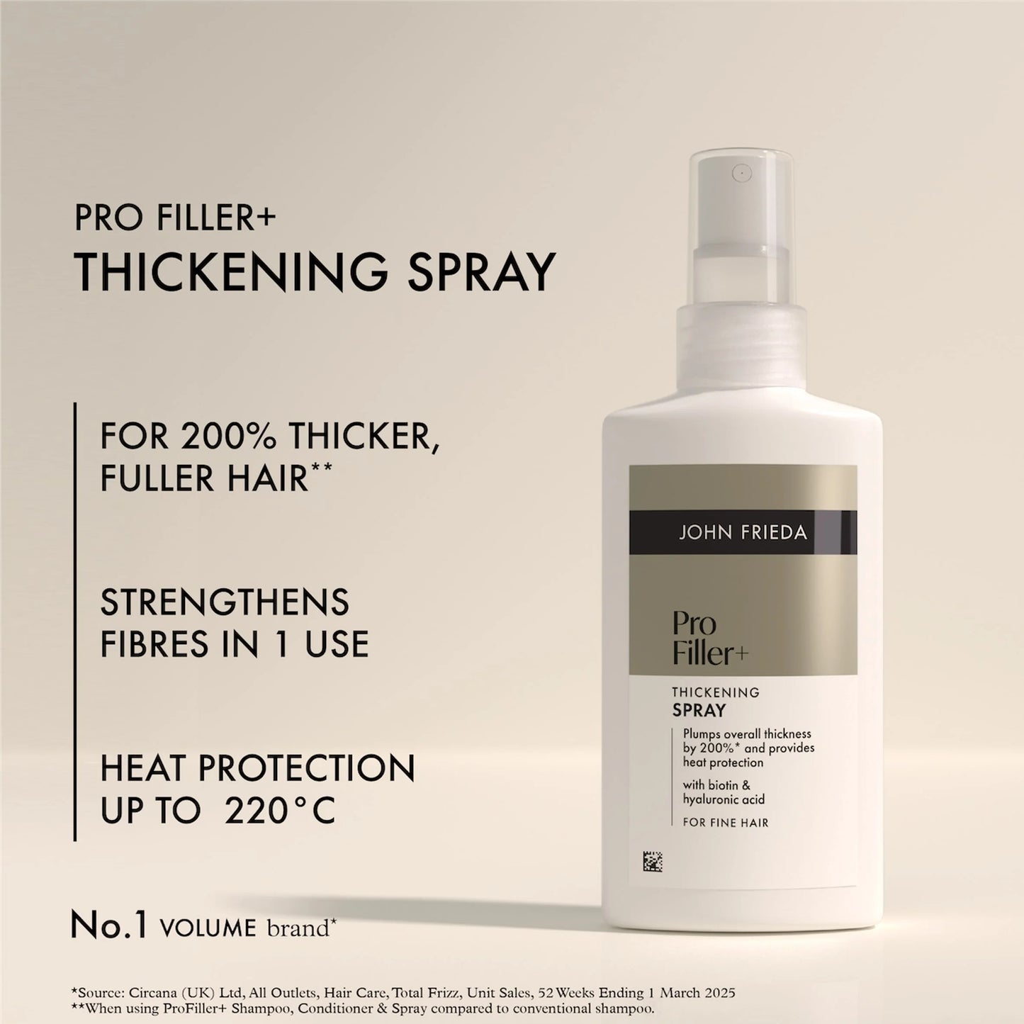 Profiller+ Thickening Spray 150ml by JOHN FRIEDA