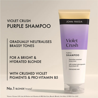 Violet Crush Purple Shampoo 250ml by JOHN FRIEDA