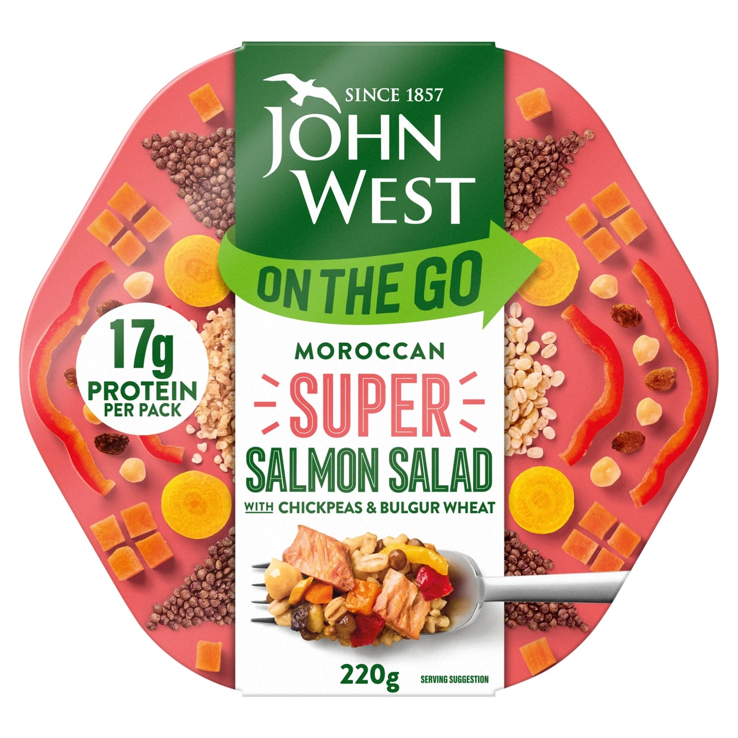 Super Salad Moroccan Salmon 220g by JOHN WEST