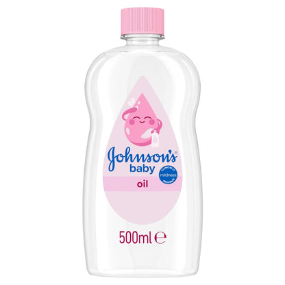 Johnson's Baby Oil 500 Ml Moisturising Baby Oil To Protect Delicate UK